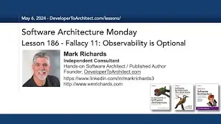 Lesson 186 - Fallacy #11: Observability is Optional