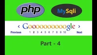 Pagination using PHP and Mysqli Part (4/4)