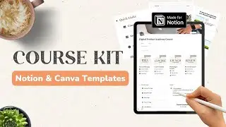 How to Plan an Online Course in Notion | + Online Course Kit made in Notion