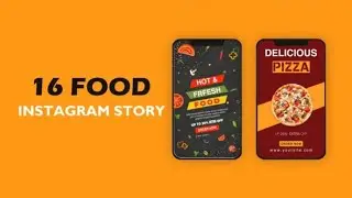 Food Instagram Story Pack AFTER EFFECTS Template Videohive 31122293