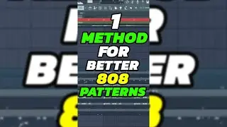 How To Create Catchy 808 Patterns 🔥 #flstudio #shorts