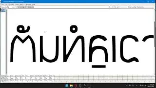 FontForge Making Kawi Script Font Timelapse