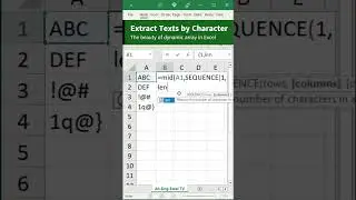 Split texts into columns using Excel functions
