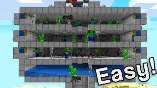 Minecraft Mob Farm (5,000 Items/Hr)