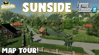 “SUNSIDE” FS22 MAP TOUR! | NEW MOD MAP! | Farming Simulator 22 (Review) PS5.