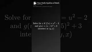 Daily Math c/o Daily Epsilon (X) 