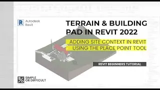 How to model Site Terrain in Revit (Topography & building pad in Revit)