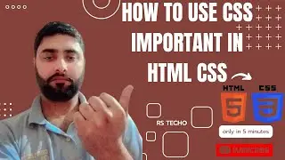 How To use css important in html css | step-by-step tutorial