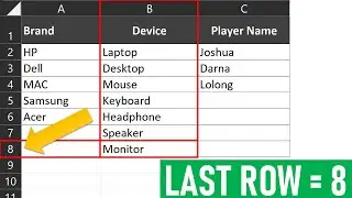 Get Column Last Row with Value in VBA