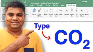 How to type CO2 in Excel - [ Subscript in Excel ]