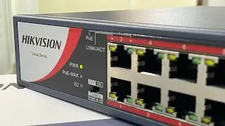 Hikvision 16 Port PoE Switch | Ethernet and Optical SFP support Uplinks | PoE Switch for IP Cameras