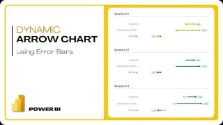 Arrow Charts in Power BI | Visualize Growth & Decline with Error Bars | Power BI Tutorial