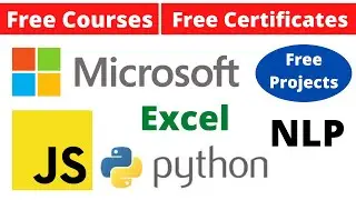 Udemy Free Certificate Courses JavaScript | Microsoft Excel | NLP Python Projects Online Classes