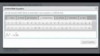 How to use the Instructure Canvas Equation Editor (for Calculus)