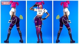 Fortnite THICC 'Drop Dee' Skin Showcased With Dance Emotes 😍❤️