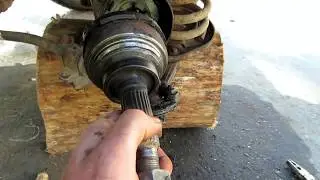 How to quickly remove the outer CV joint without stripper Niva (VAZ-2121). Self-made for cars.