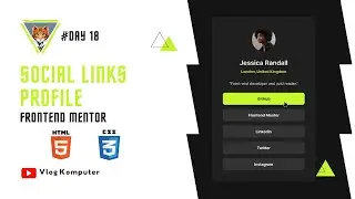 Social links profile | Frontend Mentor | #Day18