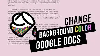 How to Change Background Color in Google Docs | Page Color in Google Docs
