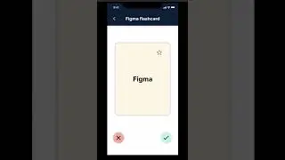 3D flashcard prototype in Figma