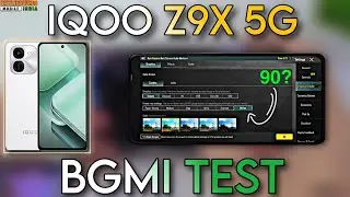 iQOO Z9x 5G Pubg/Bgmi Test - Graphics, Gyroscope Test. SD 6 Gen 1 + 6000mAh Battery.!🤯