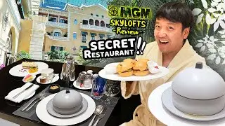 BEST HOTEL SUITES in Las Vegas?! MGM Grand SKY LOFTS Review! ULTIMATE SECRET RESTAURANT 😲