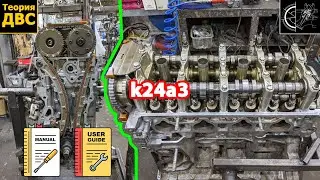 Honda k24a3: полная сборка, тюнинг на 240+ л.с. (распредвал, фазокрутилка с k24z3, маслонасос т.д.)