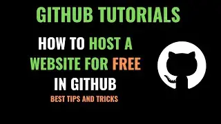 Host Website for free Lifetime in Github in 3 Minutes in English | Host Website using github pages