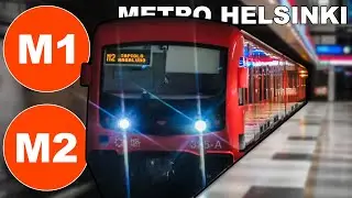 🇫🇮 Helsinki Metro - All the Lines / Lines M1 & M2  (2024) [4K]