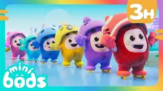 Ice Skating Lessons with Fuse! | 🌈 Minibods 🌈 | Preschool Learning | Moonbug Tiny TV