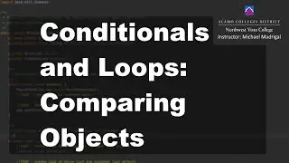 Java 1 Online, [5.06] Conditionals and Loops: Comparing Objects