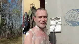Банный день в 100 метрах от Байкала.