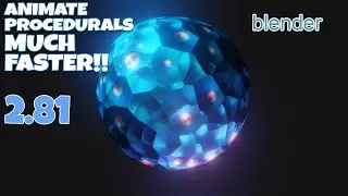 MUCH FASTER Animated Procedural Textures in Blender 2.81 (Quick and Dirty)