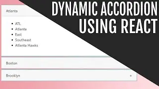 Create Dynamic Accordions in React | ReactBootstrap Axios