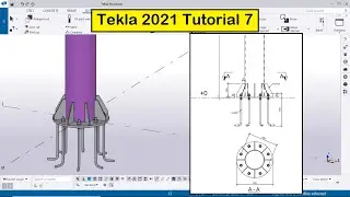 Tekla 2021 Tutorial 7 | Create Baseplate with Example