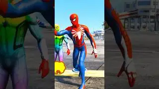 RANDOM SPIDERMAN VS VENOM TEAM BATTLE #shorts #gta5