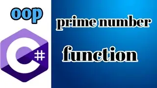 how to find prime number in c#|c# oop activities|Mik technical