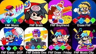 FNF Music Race 3D,Boyfriend Rescue Night Mod,Erase - DOP Friday Night Funkin',Delete One Part Puzzle