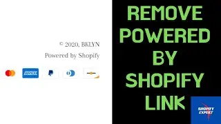 How To Remove Powered By Shopify In Just 1 Minute | 2020