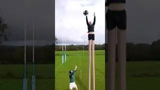 The ultimate rugby line out throw