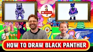 How to draw the black panther | drawing lessons for Kids |  drawing tutorial | Magic Pencil