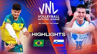 🇧🇷 BRA vs. 🇸🇮 SLO - Highlights Week 2 | Men's VNL 2023