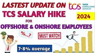 Latest update from TCS on salary hike 2024-25|hike %|appraisal|2024.