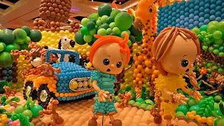 We Went To A Balloon Wonderland! Amazing Balloon Display With Over 500,000 Balloons!