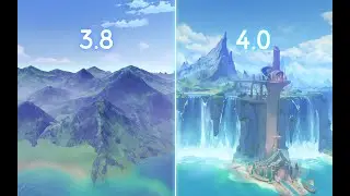 Fontaine Map Comparison V4.0 - Aerial view | Genshin Impact