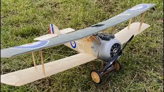 RC Guillow's Sopwith Camel Model Kit 801 maiden flight