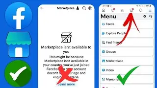 How To Fix Facebook Marketplace not showing (2024) | How to Get Marketplace on Facebook