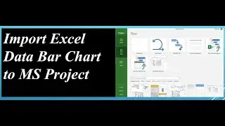 Import Excel Data Bar Chart to MS Project