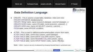Basics on SQL queries and Query Optimization