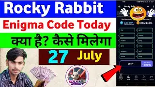 Rocky Rabbit Enigma 27 july  | Rocky Rabbit Combo | Rocky Rabbit Enigma Today | Rocky Rabbit Enigma