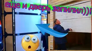 ПОДЪЁМНЫЕ ворота с ДВЕРЬЮ ! ЗАМОРОЧКИ реально своими руками